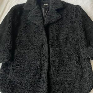 Black Sherpa Coat